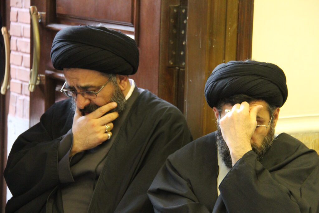 حضور آیت الله سیدمجتبی نورمفیدی درمراسمات فاطمیه در بیت الزهرا س گرگان