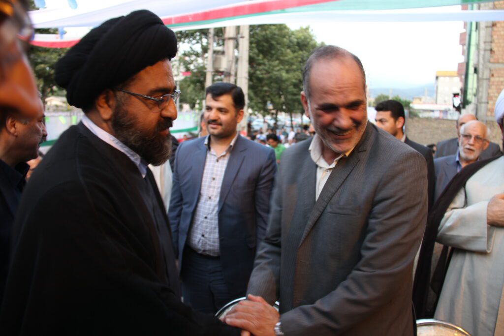 حضور آیت الله سید مجتبی نورمفیدی در مراسم کلنگ زنی پروژه های عمرانی استان گلستان