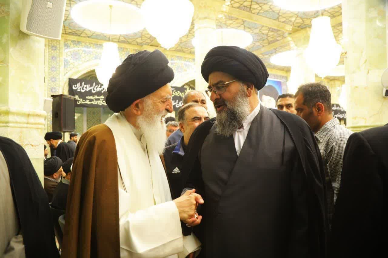 حضور آیت الله سیدمجتبی نورمفیدی در مراسم گرامیداشت سالگرد ارتحال آیت‌الله العظمی بروجردی(ره) - سال 1404