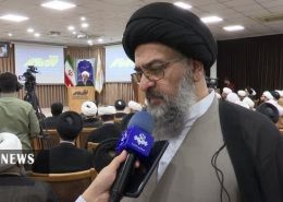 حضور آیت الله سید مجتبی نورمفیدی در مراسم رونمایی از درگاه جامع فقه معاصر - سال 1404