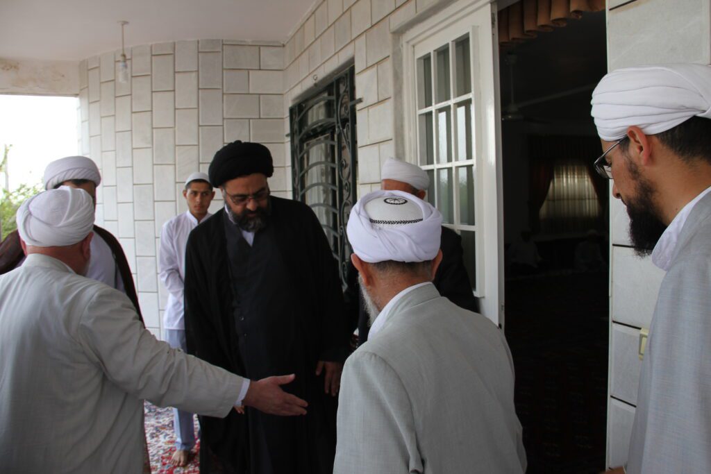 حضور آیت الله سیدمجتبی نورمفیدی در مجلس ختم مرحوم حاج آخوند نظری در روستای قره بلاغ - سال 1394