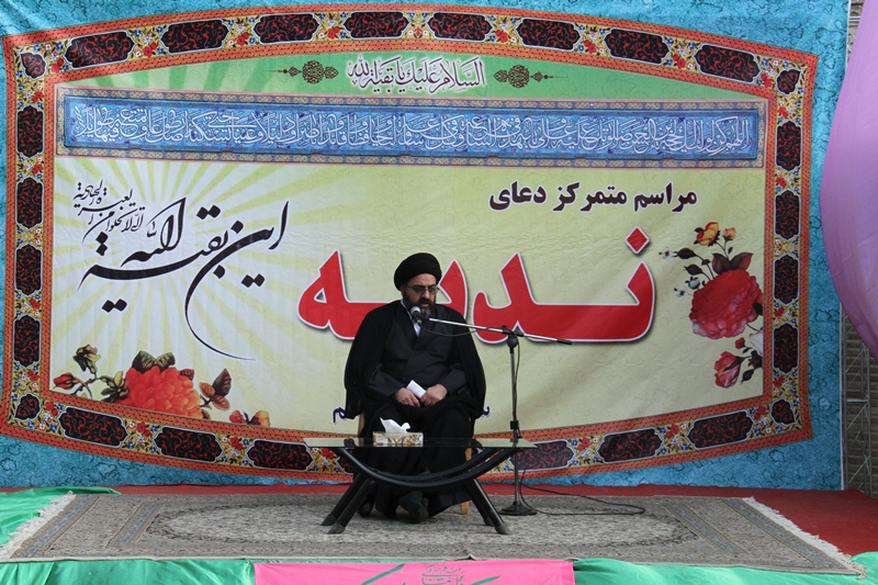برگزاری دعای ندببه با سخنرانی آیت الله سید مجتبی نورمفیدی در امام زاده نور گررگان - سال 1393