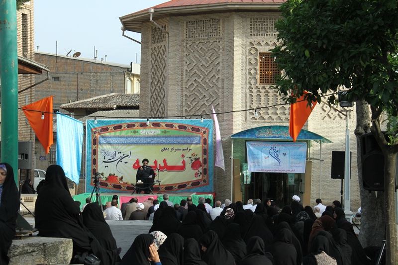 برگزاری دعای ندببه با سخنرانی آیت الله سید مجتبی نورمفیدی در امام زاده نور گررگان - سال 1393