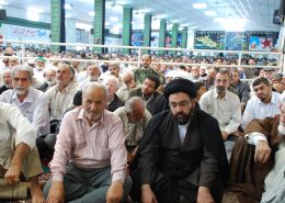 حضور آیت الله سید مجتبی نورمفیدی در روز جهاني قدس و مراسم نمازجمعه گرگان - سال 1387