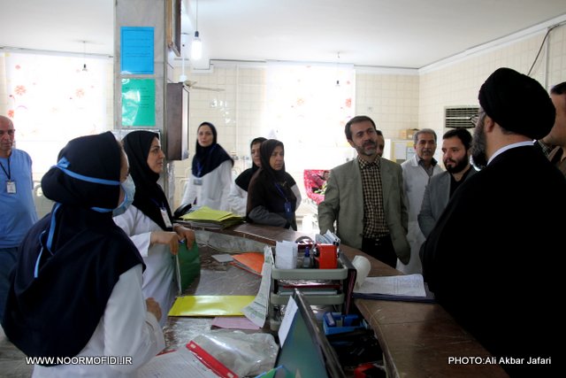 بازدید و عیادت از بیماران بیمارستان 5 آذر گرگان؛ سال 1394