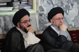 حضور آیت الله سید مجتبی نورمفیدی در مجلس ختم شهید مدافع حرم قاسم غریب