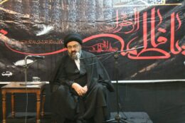 سخنرانی آیت الله سید مجتبی نورمفیدی در شب شهادت حضرت فاطمه(س) در مدرسه علمیه امام خمینی