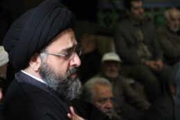 حضور آیت الله سیدمجتبی نورمفیدی درمراسمات فاطمیه در بیت الزهرا س گرگان