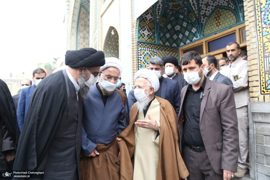 مراسم تشییع جنازه همسر آیت الله جوادی آملی