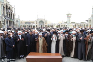 مراسم تشییع جنازه همسر آیت الله جوادی آملی