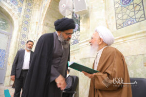 مراسم نخستین سالگرد حاجیه خانم «سکینه روحی»، همسر گرامی حضرت آیت الله العظمی جوادی آملی