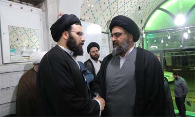 حضور استاد نورمفیدی در مجلس ختم سید علی صدر