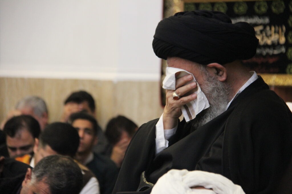 مراسم عزاداری دهه آخر صفر از طرف آیت الله نورمفیدی در بیت الزهرا (س)
