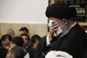 مراسم عزاداری دهه آخر صفر از طرف آیت الله نورمفیدی در بیت الزهرا (س)