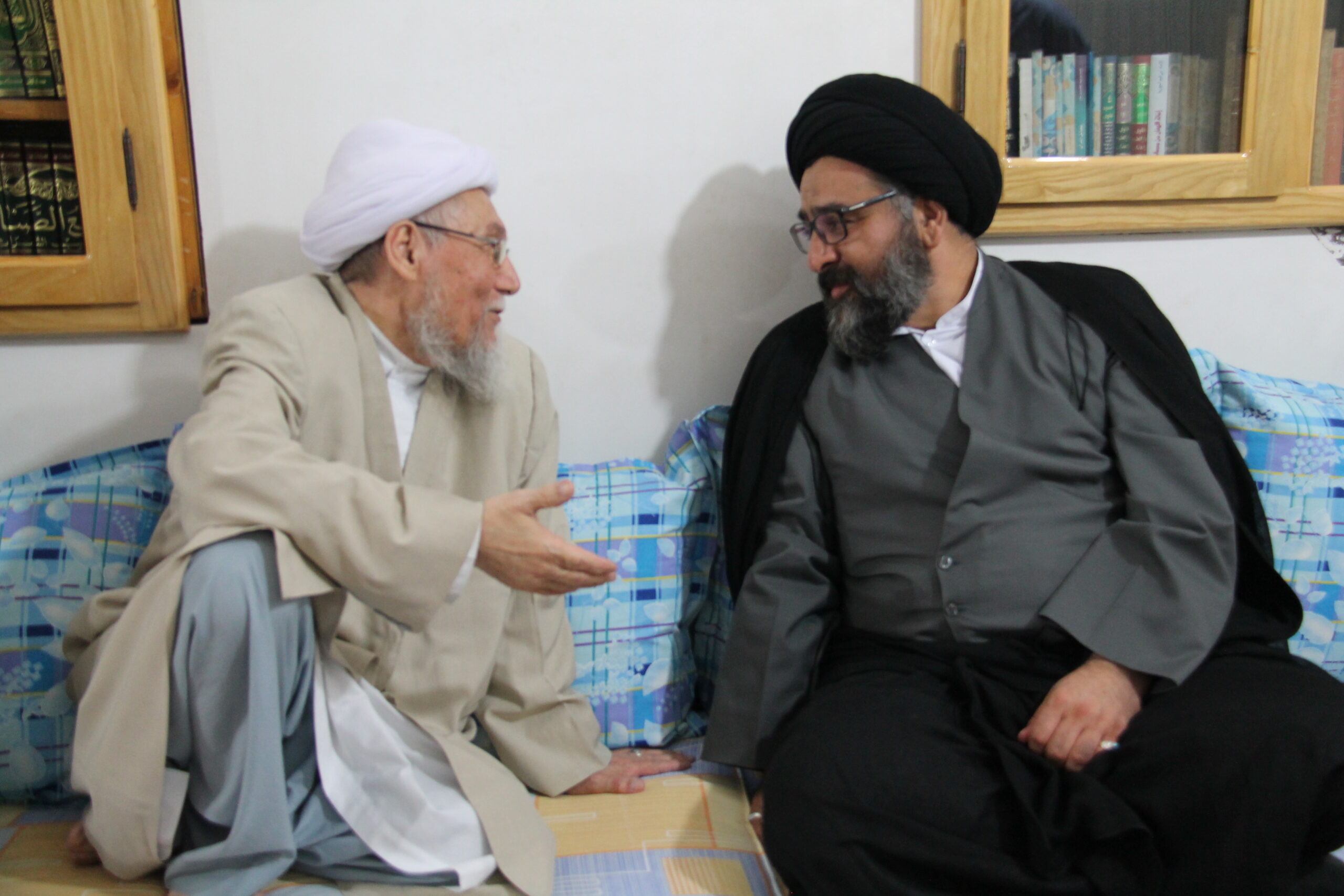 دیدار آیت الله سید مجتبی نورمفیدی با امام جمعه اهل سنت شهرستان کلاله و سخنرانی در مسجد جام