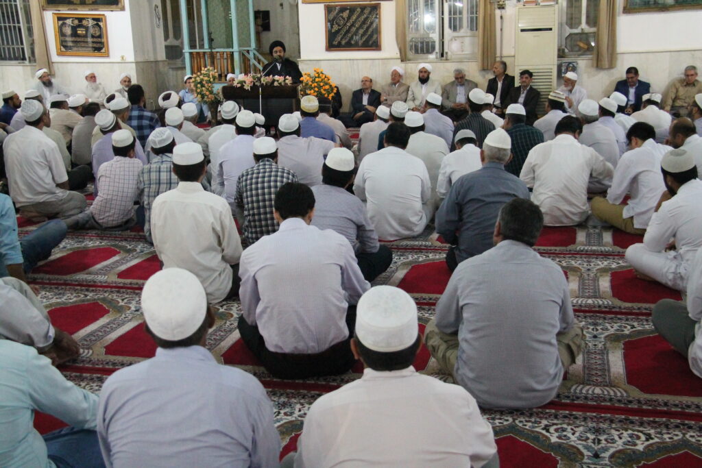 سخنرانی آیت الله سید مجتبی نورمفیدی در بین مردم بندرترکمن در مسجد قبا