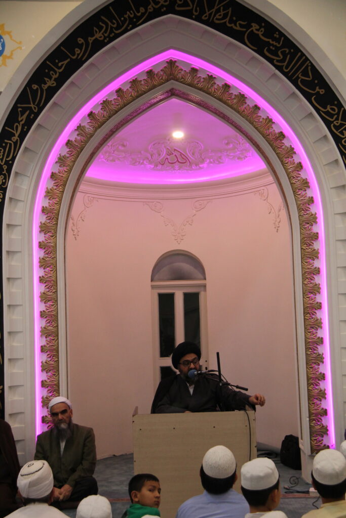 -گنبد96.3.28سخنرانی آیت الله سید مجتبی نورمفیدی در مسجد مرحوم آخوند طلابی در جمع حافظان و قاریان قران کریم