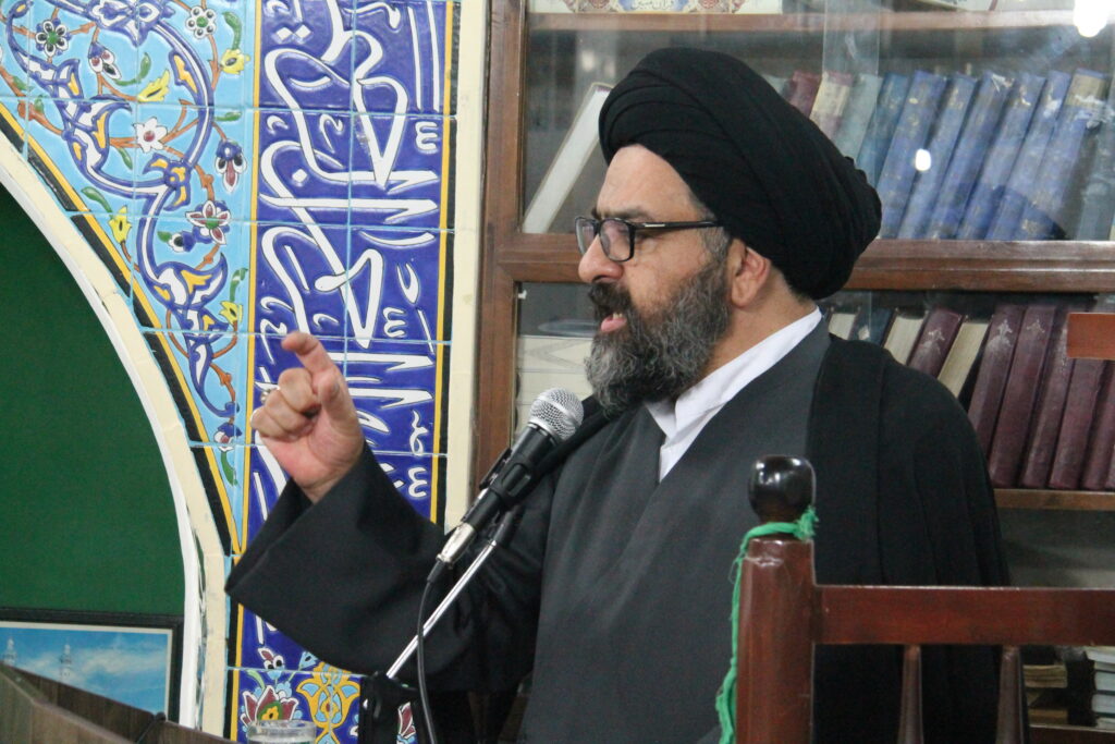 سخنرانی آیت الله سید مجتبی نورمفیدی در بین مردم تلور(بندرگز)