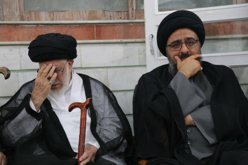 حضور استاد نورمفیدی در مجلس ختم سید علی صدر