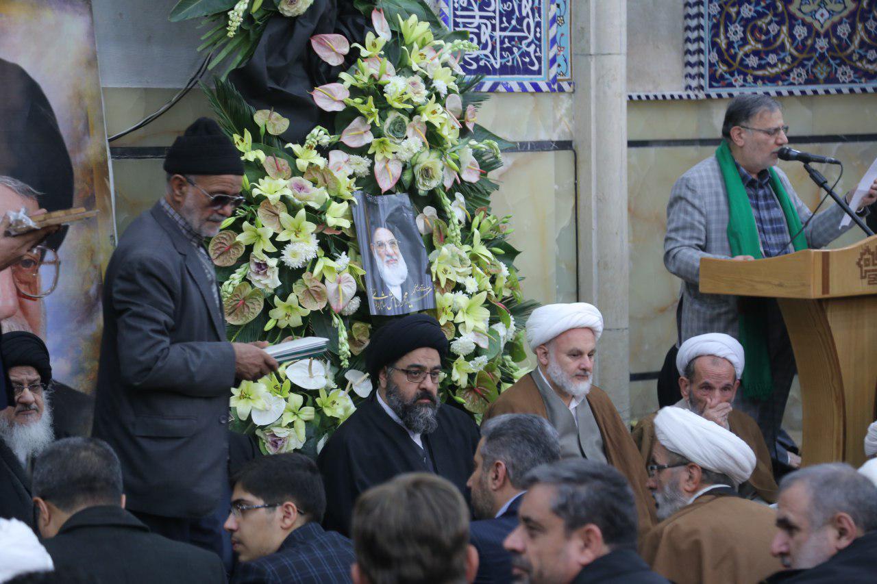 حضور استاد نورمفیدی در مراسم ختم آیت الله سید محمود شاهرودی – سال ۹۷