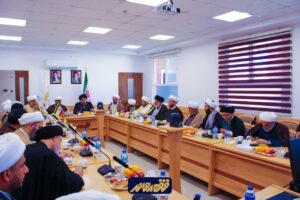 دیدار طلاب و مبغلین حوزه علمیه نجف با آیت الله سید مجتبی نورمفیدی