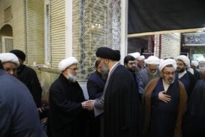 مجلس ترحیم همسر آیت الله وحید
