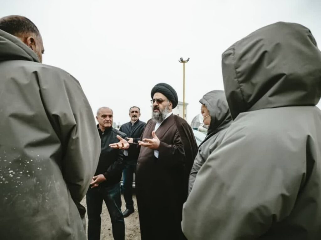 بازدید آیت الله سید مجتبی نورمفیدی از بیمارستان