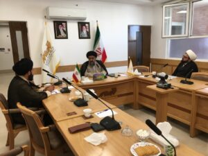 دیدار اعضای دبیرخانه همایش نظام پولی تمدن اسلامی با آیت الله نورمفیدی