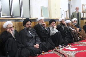 مراسم ختم آیت الله فاضل استرابادی در مسجدجامع شهر نوکنده