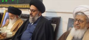حضور آیت الله نورمفیدی در مراسم سالگرد آیت الله علوی گرگانی