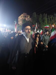 حضور آیت الله سیدمجتبی نورمفیدی در اجتماع مردم شریف قم در شب میلاد کریمه اهل بیت حضرت فاطمه معصومه(س) جهت تجدید میثاق با آرمان های امام راحل و امام شهید و اعلام حمایت قاطع از حضرت آیت الله سیدمجتبی حسینی خامنه ای(دامت برکاته)