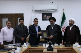 دیدار مدیر کل نوسازی مدارس استان مرکزی با آیت الله سید مجتبی نورمفیدی